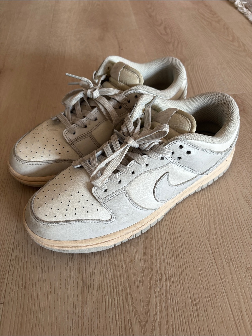 Nike Low-Top Sneakers in Light Beige